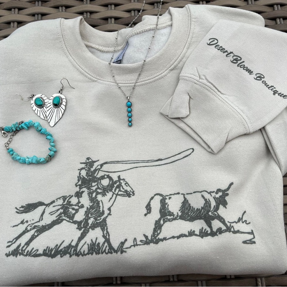 Kids Cowboy Graphic Shirt - Gray